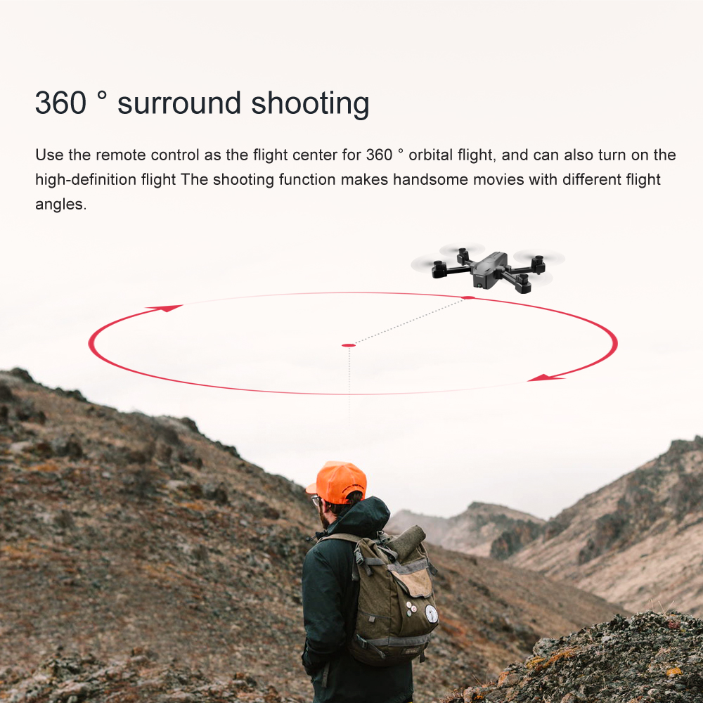 S176 RC Drone with Camera 4K Drone Dual Camera RC Drone WiFi FPV Gesture Photo/Video Optical Flow Positioning Headless