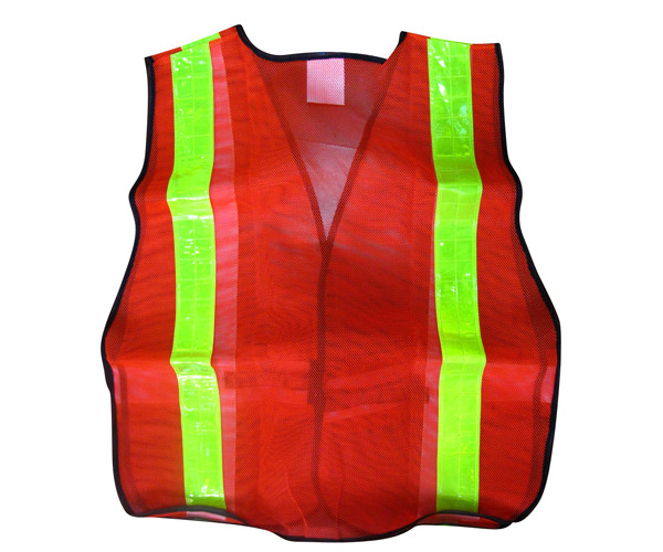 Fluorescent Red Hi Viz Mesh 60 Grams Safety Orange Mesh Customized