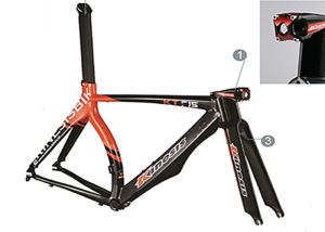 Quality Aerodynamic Triathlon Aluminum Bike Frame 700C Lightweight Smt Welding Design wholesale