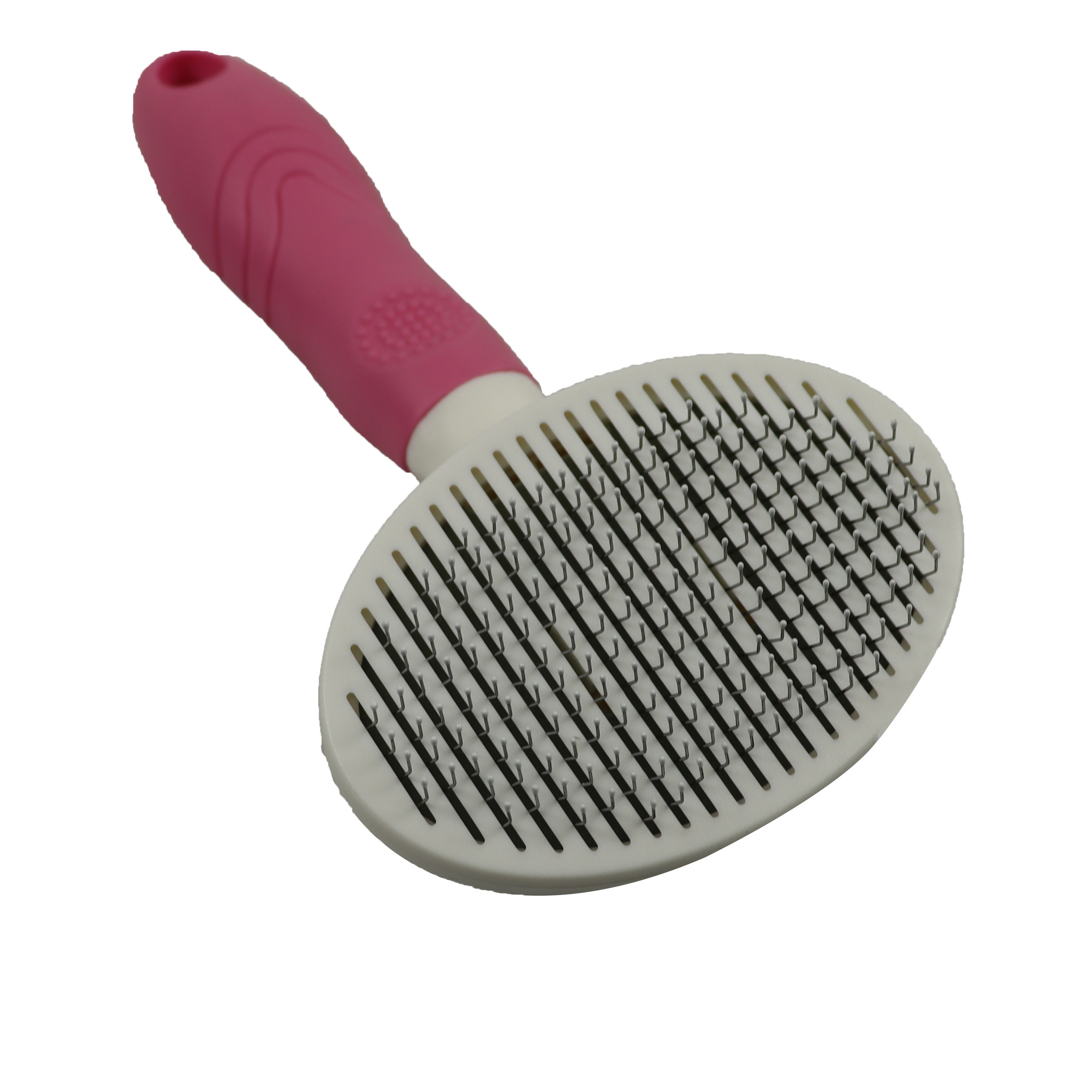 Fine Needle Antibacterial Pet Comb Brush Self Cleaning Slicker Brush For Cats Dogs Hair 171g