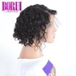 Summer Brazilian Pixie Cut Short Hair Wig Deep Wave Curly Bob Wig Dyed Bleach