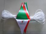 Polyester Bunting Triangle Pennant Banner Small Size Installed At Heavy Duty