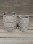Modern Waterproof Large Fiber Clay Garden Planters Outdoor