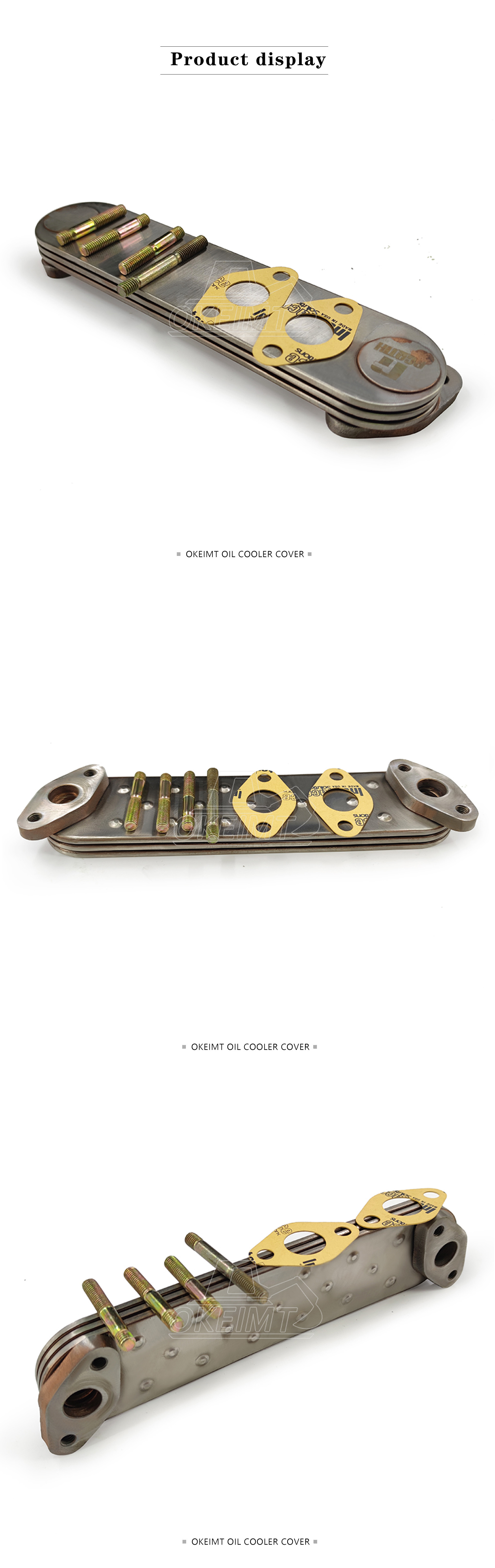 OKEIMT Truck Cooling Parts 15711-1370 15701-1171 W04D-3P Oil Cooler Core/Element For Hino 300 3layers