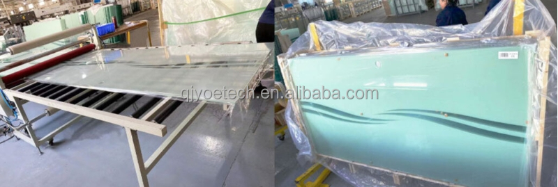 6-15mm Tempered Curved Glass Shower Door for Flat and Strengthened Bathroom Function