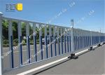 Zinc Steel Municipal Guardrail Concrete Road Barrier Sliver Weather Resistance