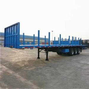 Quality Wood Lumber Log Transportation 45ft BPW Flatbed Semi Trailer wholesale
