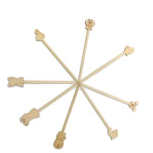 Quality Disposable Bamboo Cocktail Picks Bamboo Skewers For Party 12cm wholesale