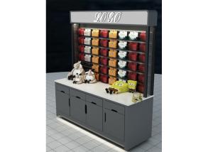 Quality Grey Mobile Wall Mounted Display Cabinets Two Ways Floor Standing For Showroom wholesale