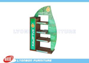 Quality Mall Center Green Solid Wood Countertop Display Stand MDF , 450mm * 200mm * 700mm wholesale