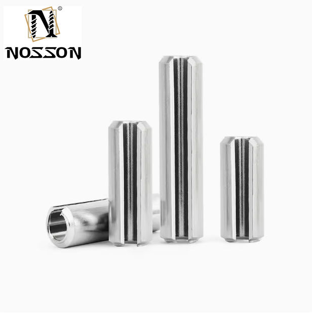 Black Coated Spring Steel Slotted Heavy Duty Rolling Spring Pin with High Corrosion Resistance DIN1444 Standard
