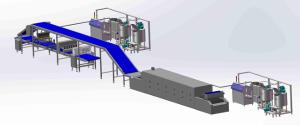Quality 300kg/Hr Pita Bread Baguette Production Line Touch Screen Control wholesale