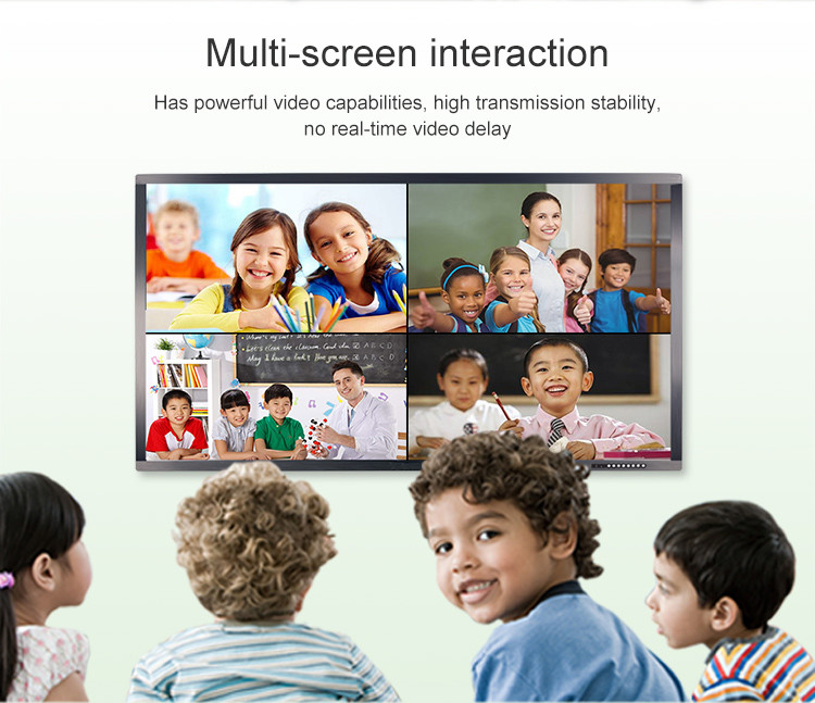 1920 X 1080 Interactive Digital Whiteboard All In One 65 75 86'' ​School Teaching