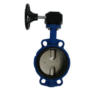 Quality Dn150 Dn50 Dn250 Dn200 10 Inch Soft Seat Pneumatic Actuated Ductile Cast Iron Air Motorized wafer Butterfly Valves wholesale