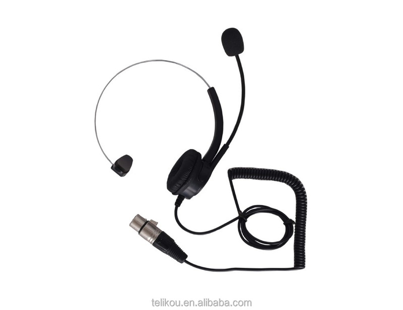 TELIKOU Professional intercom system Earphones & Headphones light weight headset sennheiser microphone