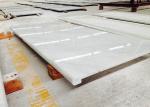 White / Beige Marble Bathroom Vanity Countertops Polished Solid Surface