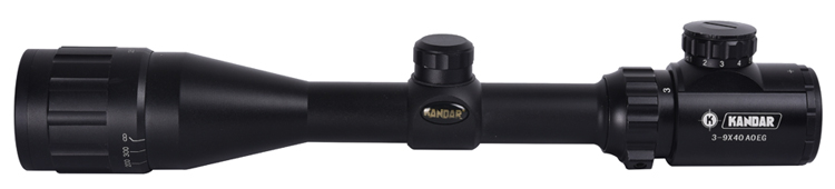 Outdoor Shooting 3-9x40 Scope with RGB Illuminated Sight and 40mm Objective Lens