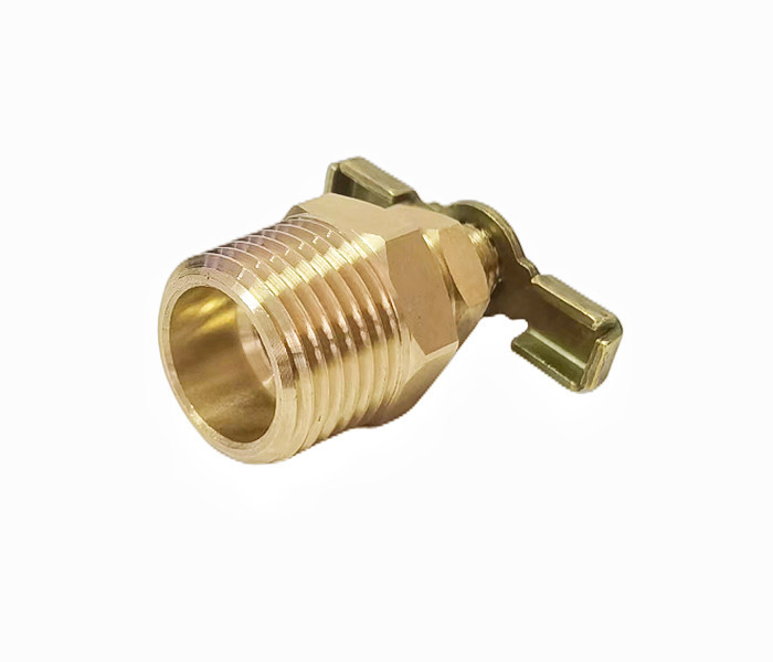 1/4" NPT Wing / Petcock Style Drain Valve For Train / Air Horn Tanks