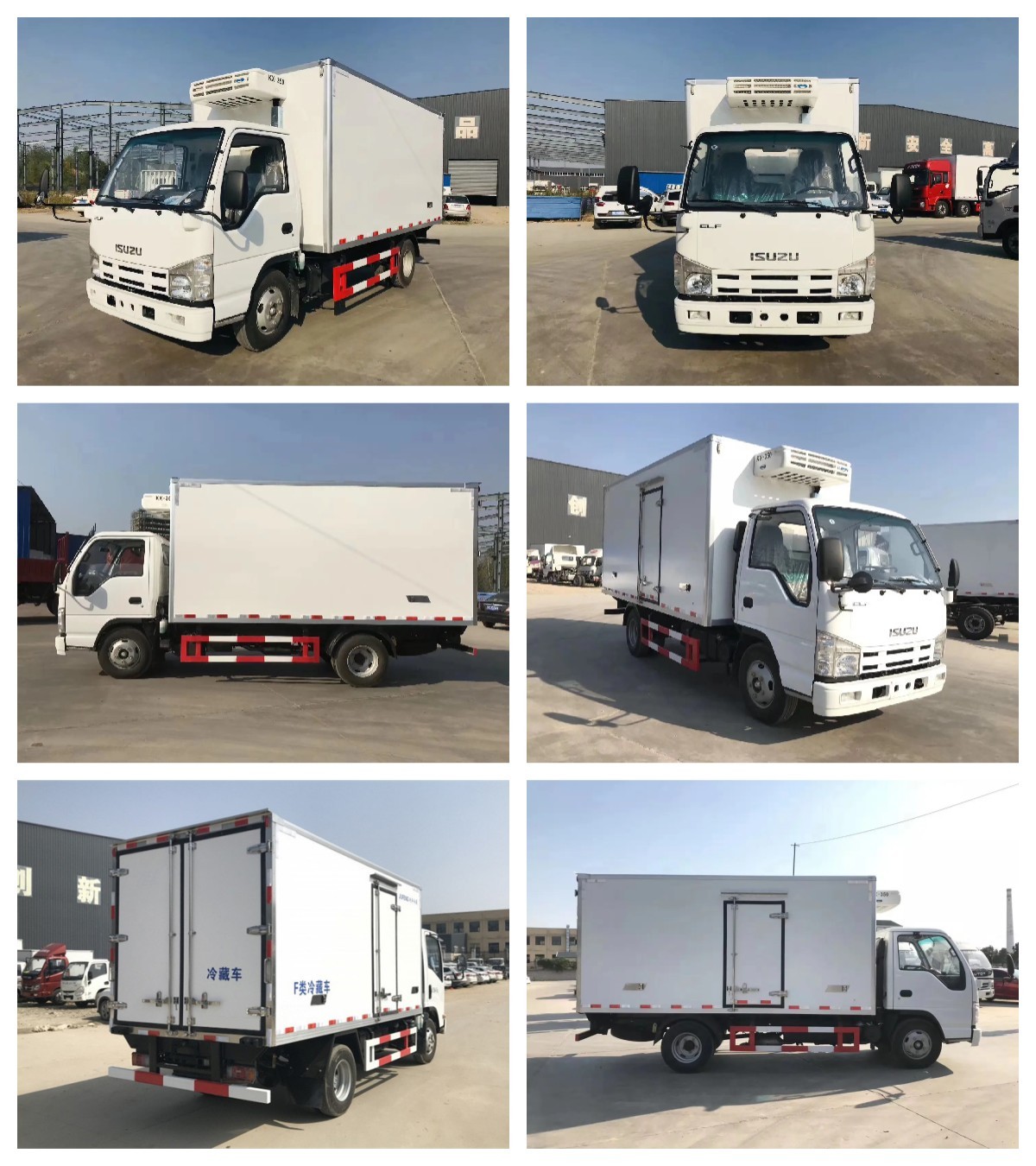 Japanese 115hp ISUZU Refrigerator Truck 100P 4X2 Refrigerator Van Truck 3 Tons