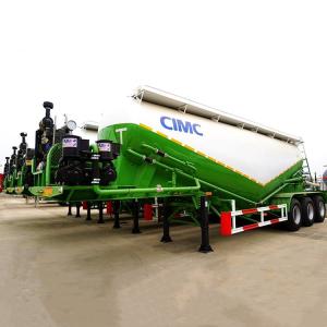 Quality CIMC 50t Bulk Cement Tanker Trailer Air Suspension wholesale