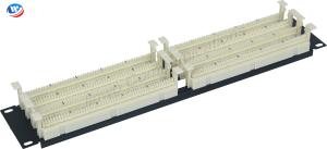 Quality 19 Inch 200 Pair 110 Punchdown Block 2U 110 Cross Connect Block wholesale
