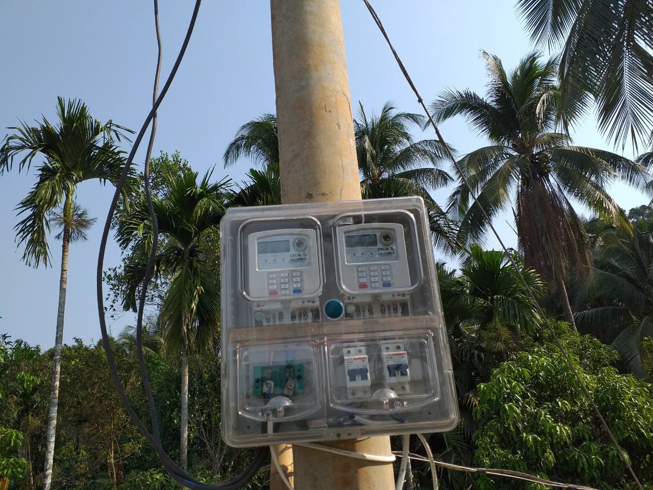Single Phase LCD STS Prepayment Meter For Rural Area Solar System