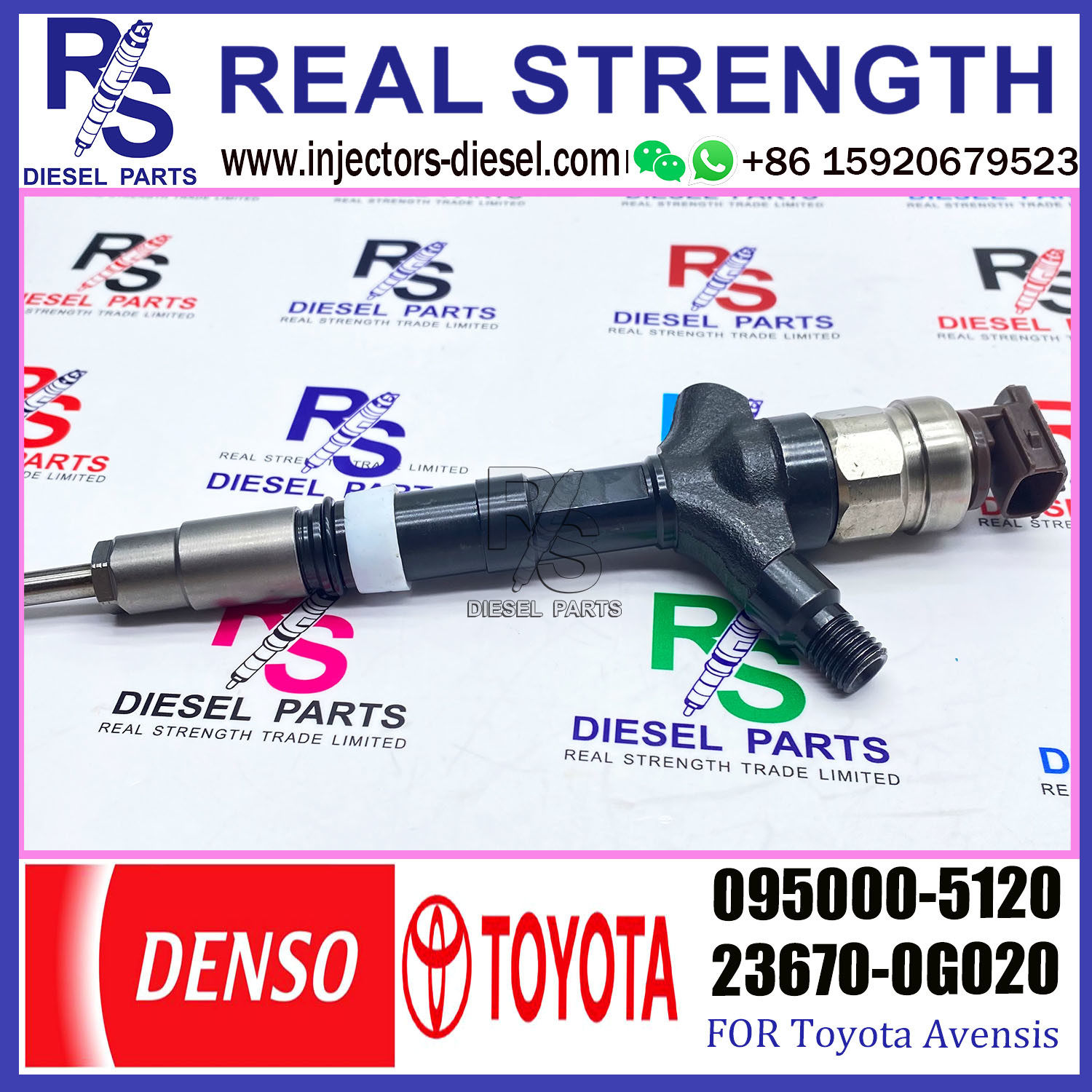1CD-FTV Toyota Avensis D4d Injector 23670-09030 23670-0G020 095000-5120