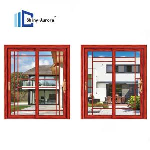 Quality 40 Sound Insulation Soundproof Sliding Glass Door , Modern Aluminum Entrance Door wholesale