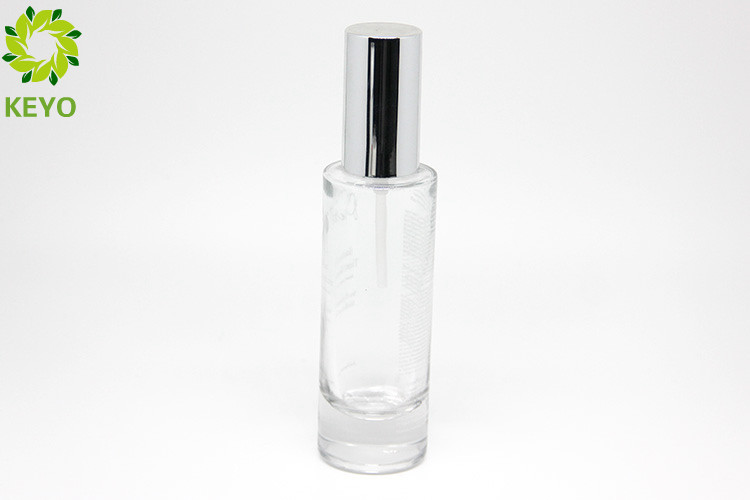 50ml Thick Bottom Round Empty Foundation Bottle Clear Glass Material Made
