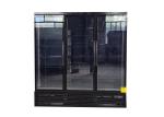 Plug In SECOP 3 Swing Upright Glass Door Freezer With Ec Motor