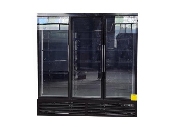 Supermarket Beverage Upright Door Freezer With Self-Contained Refrigeration
