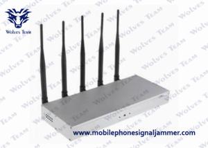 Quality 5 Bands Mobile Phone Signal Jammer Desktop Type Air Pressure 86 - 106kPa wholesale