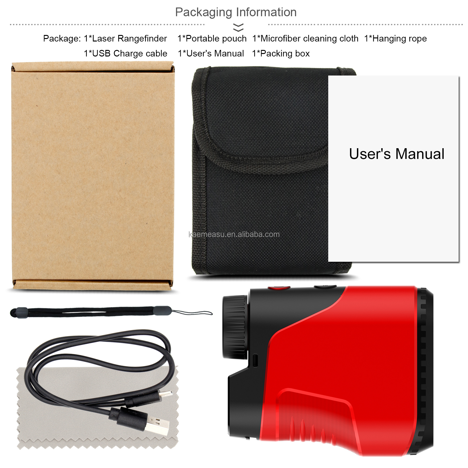 High quality golf Laser Rangefinder two power supply methods Hunting Laser Rangefinder Mini Rangefinder Laser with slope