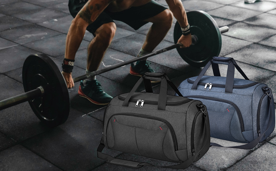 Duffle Large Waterproof Swimming Bags With Shoes Compartment Weekender Overnight Bag