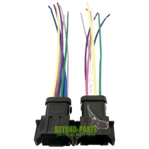 Quality catererpillar 320C Excavator Spare Parts Throttle Motor Plug 8 Pins wholesale
