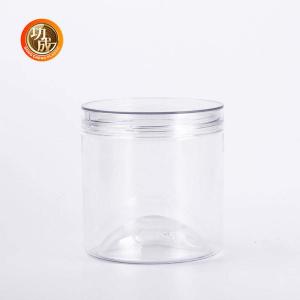 Quality Transparent Round Pet Plastic Food Jars With Lid wholesale