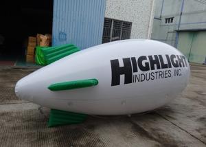 Quality Inflatable White Blimps Airship Zeppelin With Custom Logo Print, Helium Balloon wholesale
