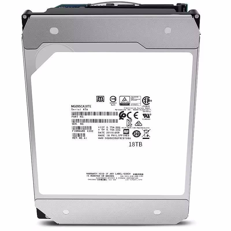 7200 RPM Hard Disk Drive 18TB MG09SCA18TE 7.2K RPM SAS 12Gb/s 512e 3.5in Server Internal HDD 7GB Single Disk Capacity