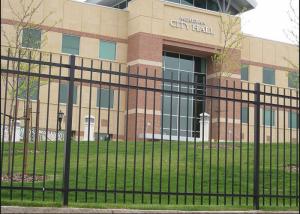 Quality High Security Black Steel Fence Panels Simple Installation Various Sizes wholesale