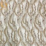 Customized 3D Embroidery Lace Fabric For Party Dresses