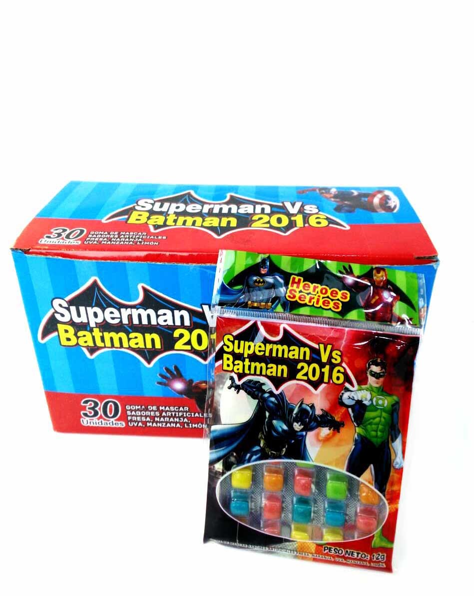 Heroes Series-Superman VS Batman Chewy Candy Looks Clolorful Tastes Sweet