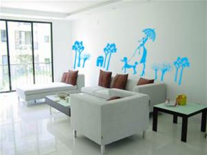Quality Lovely Living Room Transfer Film Wall Sticker A0050 wholesale