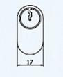 Oval High Security Euro Cylinder Locks , Euro Cylinder Lock 100mm