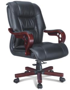 Quality office wood medium back manager swivel chair furniture wholesale