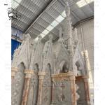 Natural Stone Marble Altar Table Hand Carved Church Luxury Design Religious