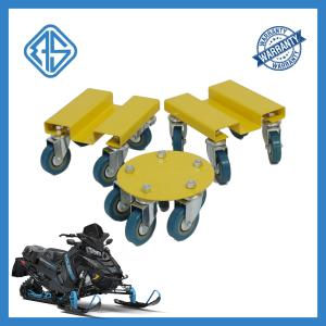 Quality 3 Pieces Drivable Snowmobile Caster Dolly Strap-On Silicone Wheels wholesale