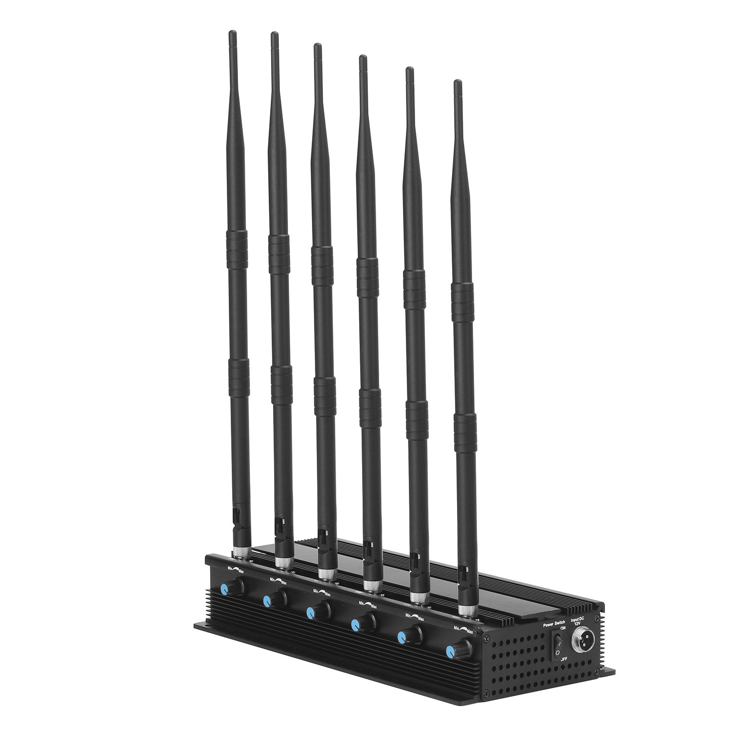 Adjustable 20 watt 6 Antennas High Power 2G 3G 4G(LTE+Wimax) Jammer