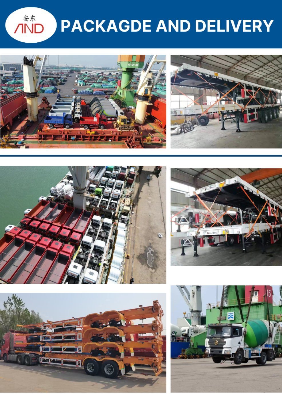 Samsung Six-Axle Low-Bed Semi-Trailer, 100-Ton Construction Machinery Transport Semi-Trailer