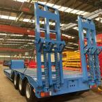 7 Axles Self Dumping Low Bed Truck Semi Trailer