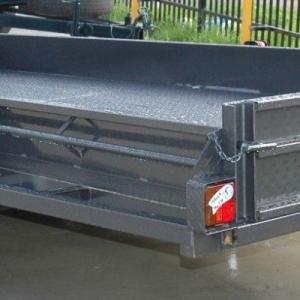 Quality Standard Tandem 14 X 6’3 Car Trailer Hauler , Car Flatbed Trailer 2000kg Load Capacity wholesale